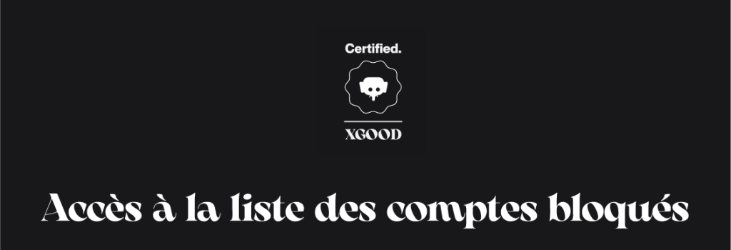 Accès à la liste des comptes bloqués Accès à la liste des comptes bloqués