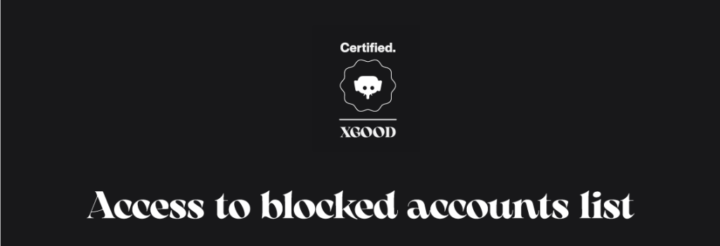 Access to blocked accounts list
