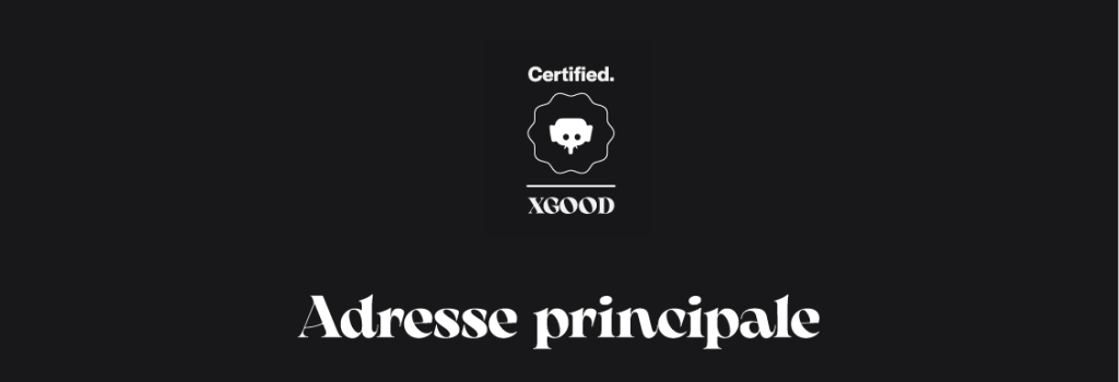 Adresse principale Adresse principale