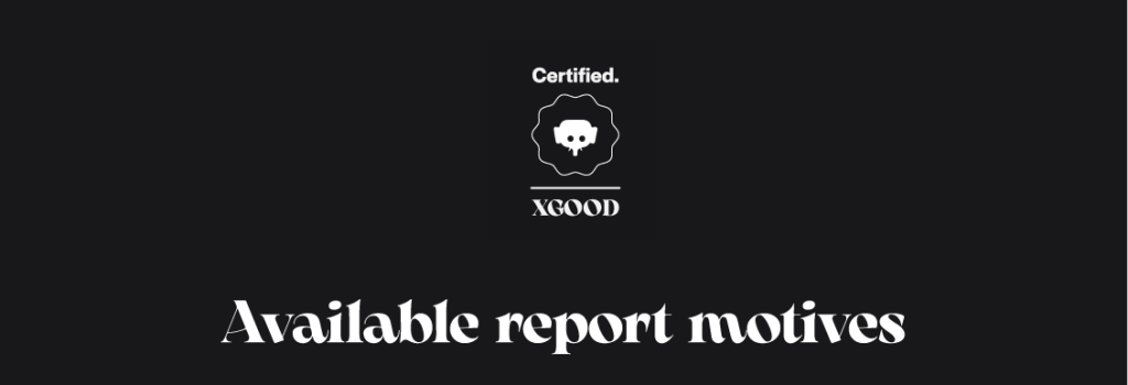 Available report motives Available report motives