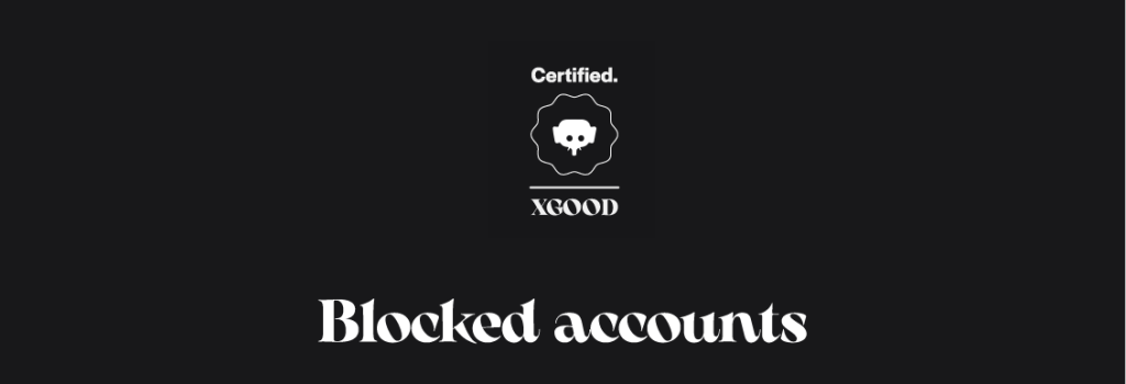 Blocked accounts Blocked accounts