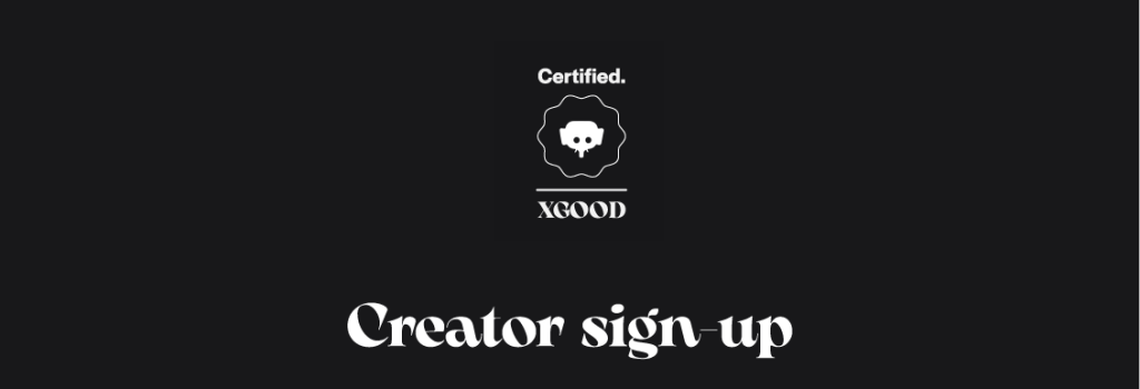 Creator sign-up Creator sign-up