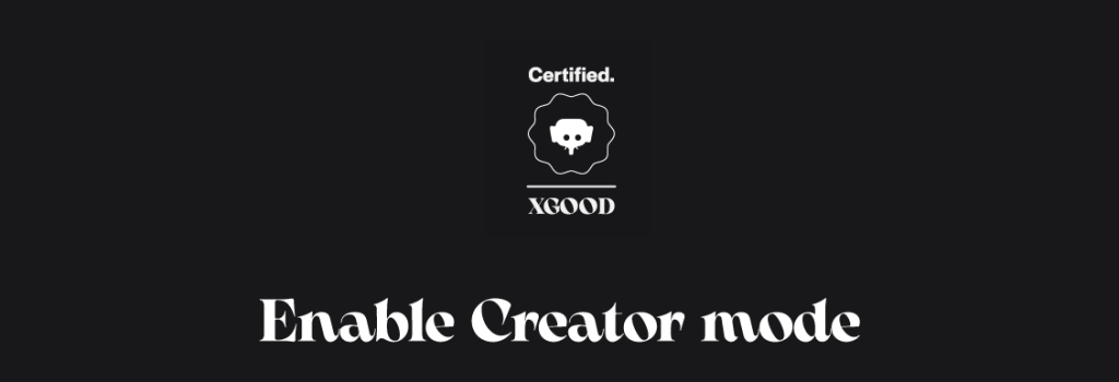 Enable Creator mode Enable Creator mode