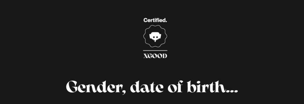 Gender, date of birth Gender, date of birth