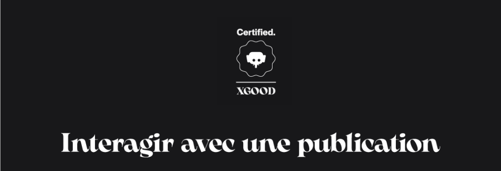 Interagir avec une publication