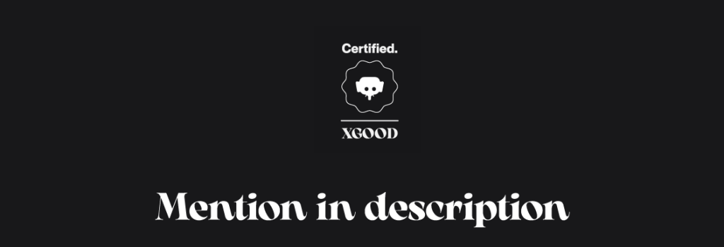 Mention in description Mention in description