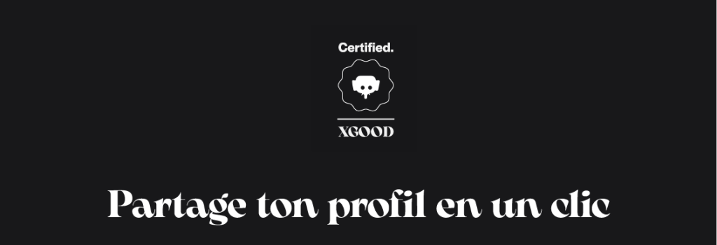 Partage ton profil en un clic Partage ton profil en un clic
