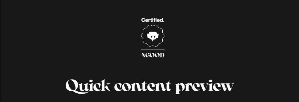 Quick content preview Quick content preview