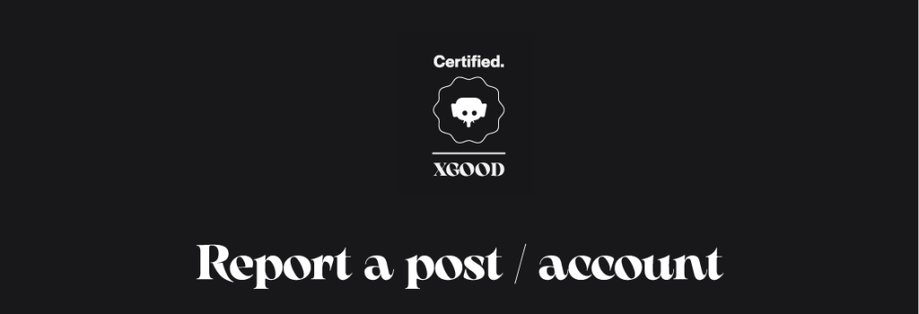 Report a post account Report a post account