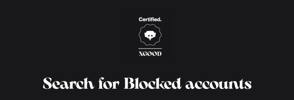 Search for Blocked accounts Search for Blocked accounts