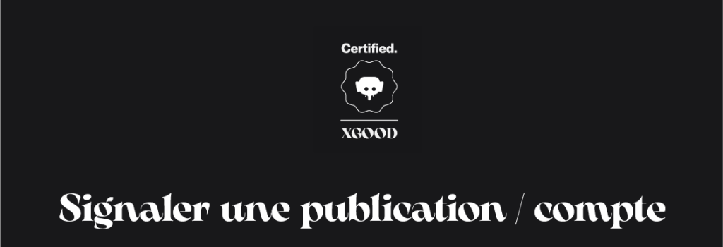 Signaler une publication compte Signaler une publication compte