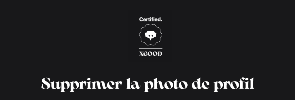Supprimer la photo de profil Supprimer la photo de profil