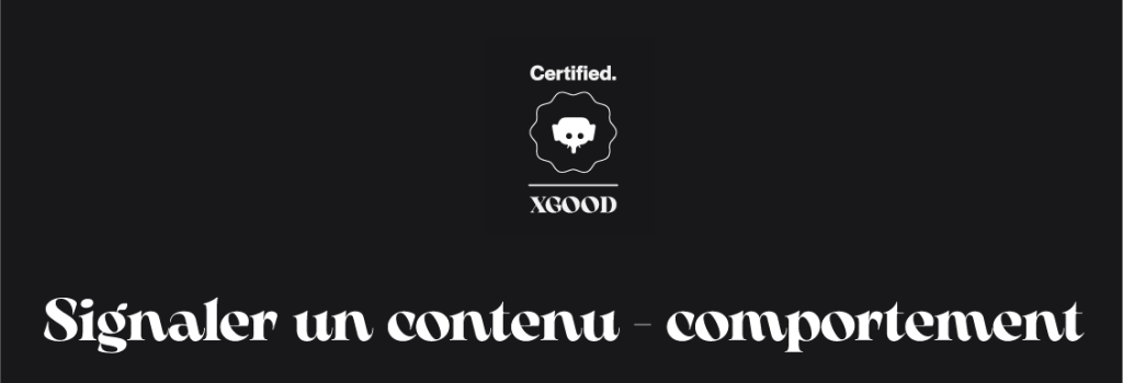 sgnaler un contenu - comportement
