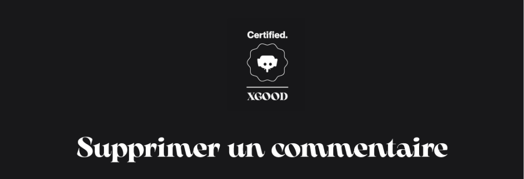 supprimer un commentaire supprimer un commentaire