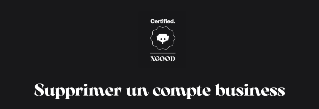 supprimer un compte business